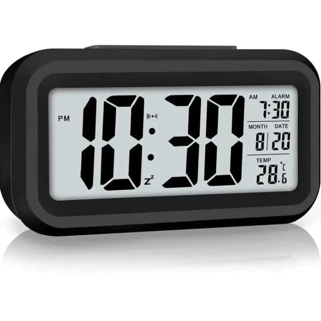 Digital clock for indoor